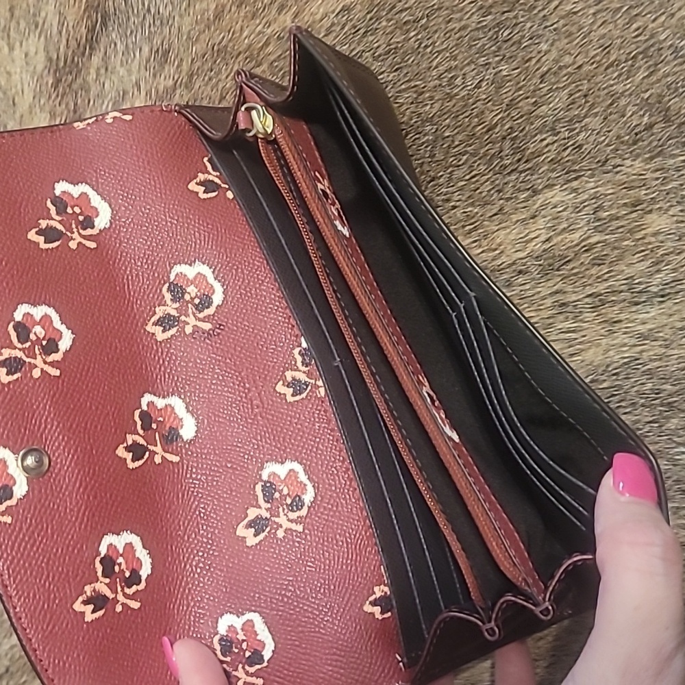 Coach Burgundy Leather Shoulder Bag Set - Picture 3 of 8